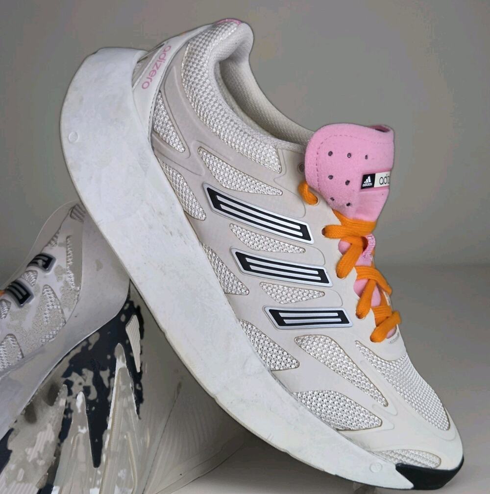 adidas Adizero Aruku mens US 8.5 Off White Sneakers Casual Shoes JP5571